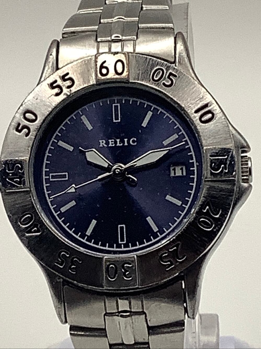 Relic PR6071 Jake Men's Blue Dial Dive Watch Quartz Steel